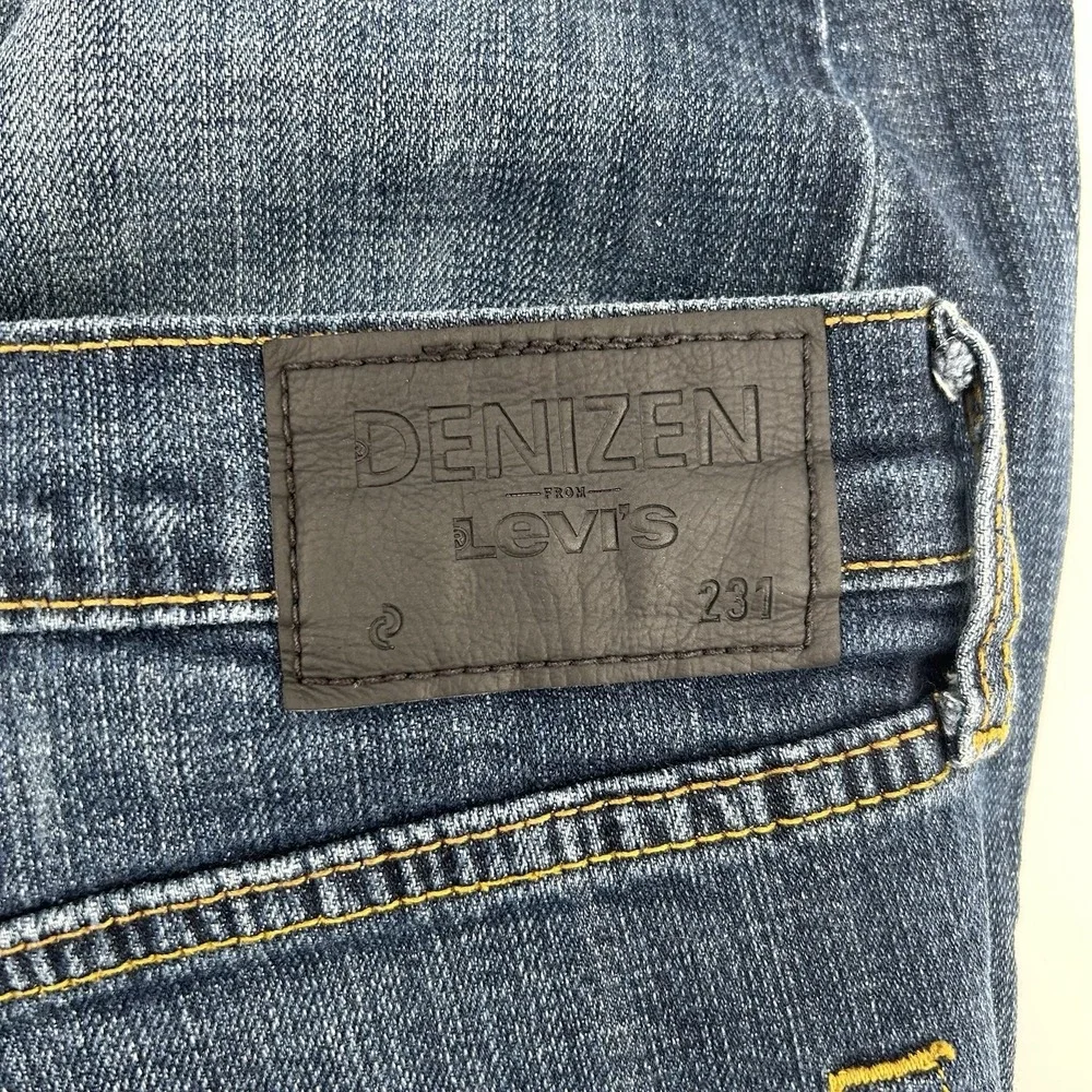 Denizen From Levi's 231 Athletic Fit Mens 36x34 Stretch Jeans Medium Wash